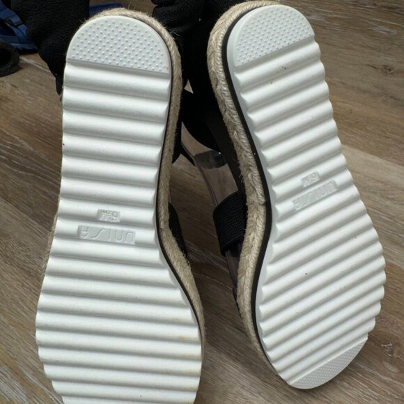 Unisa Textile Strappy Wedge Sandal Women's Size 6.5 - Picture 4 of 6